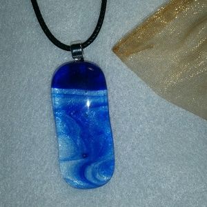 Fused glass pendant